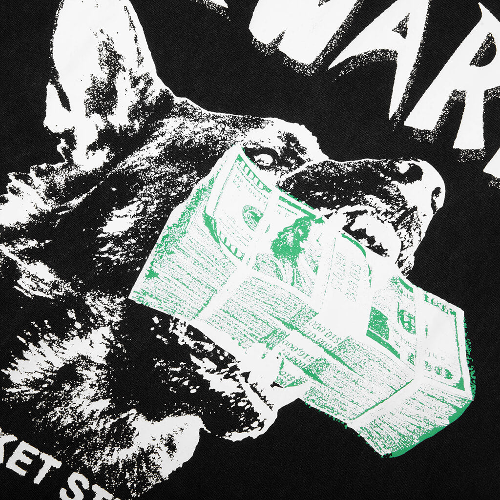 Beware My Income T-Shirt - Washed Black