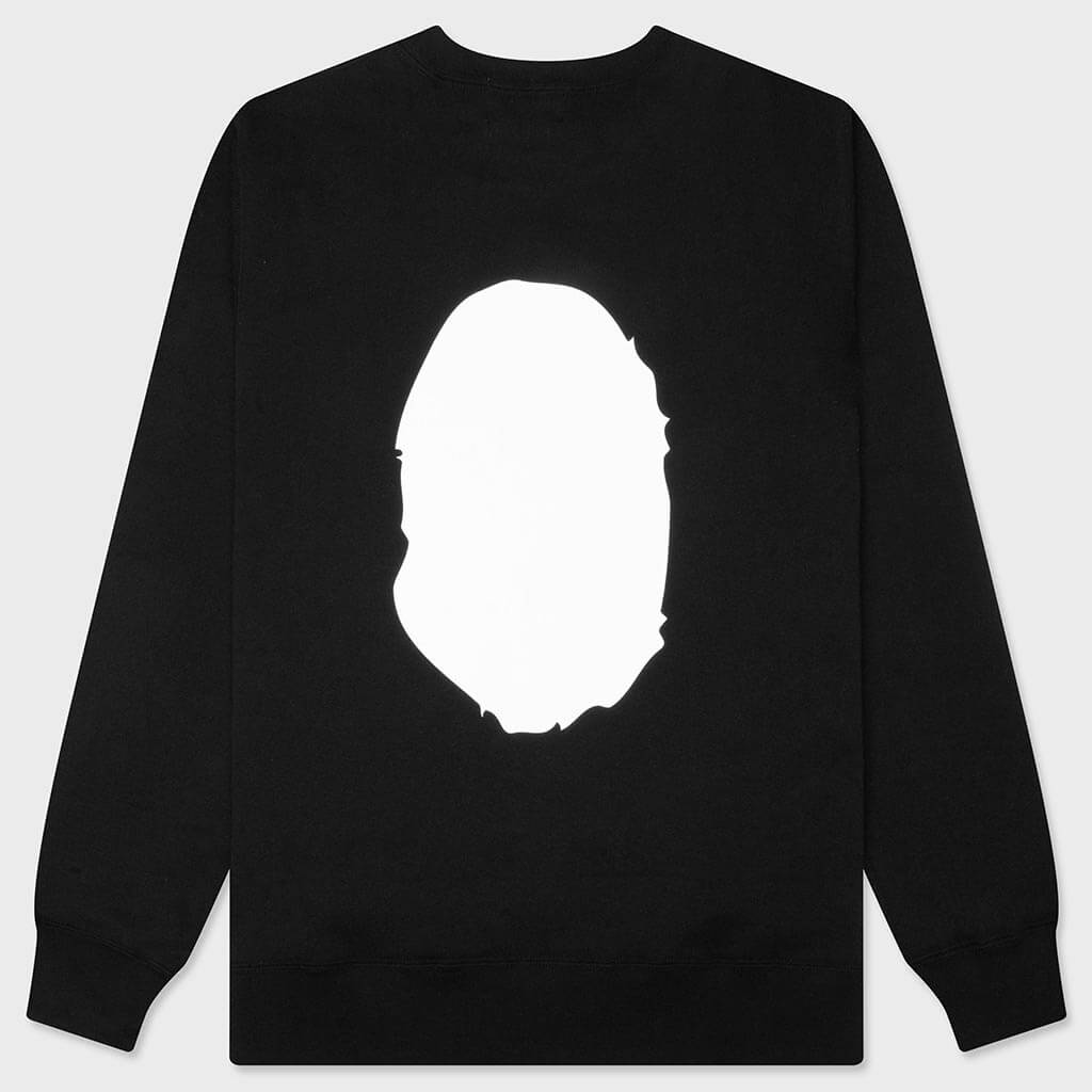 Big Ape Head Crewneck Sweatshirt - Black