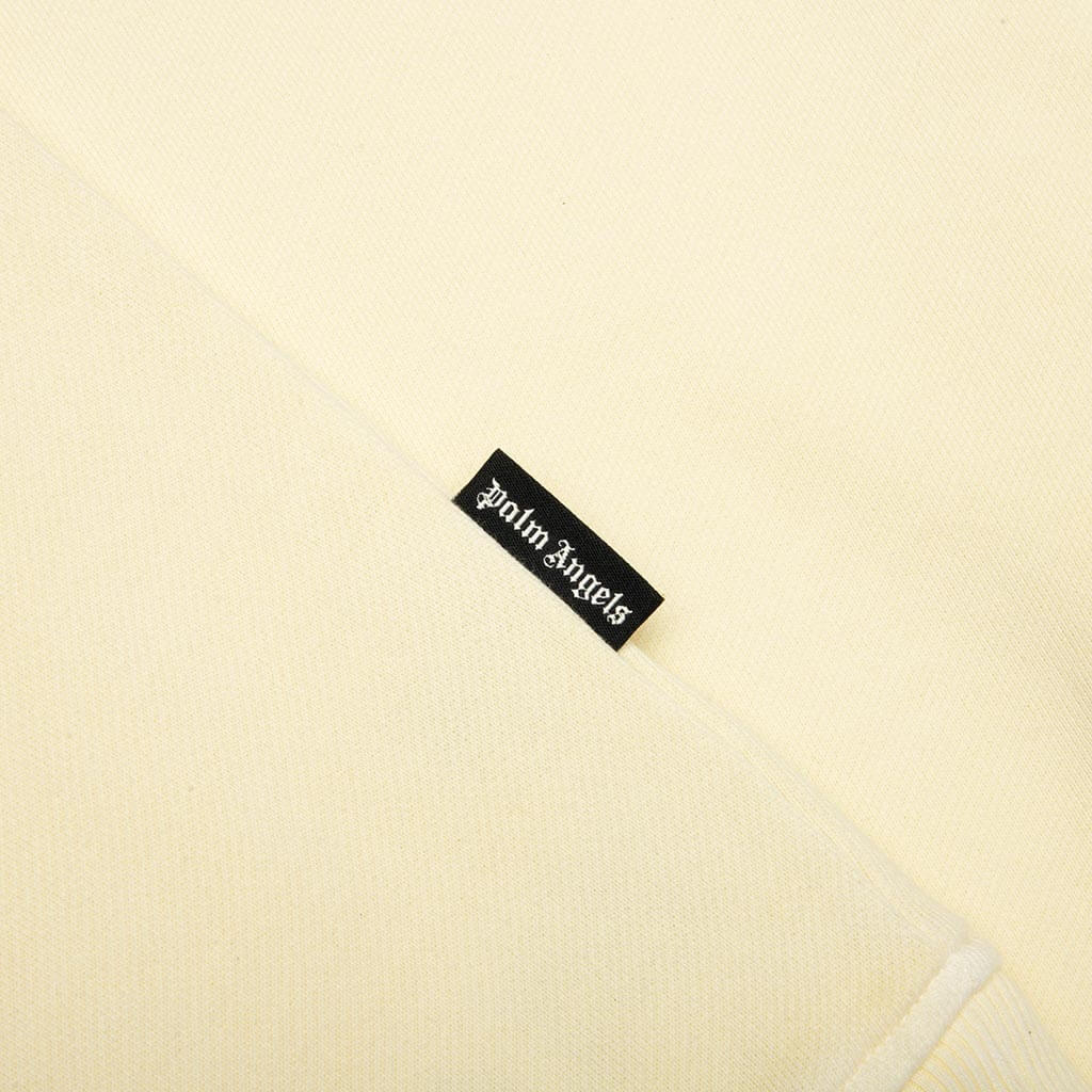 Big Neck Logo Loose Crew - Light Yellow/Black