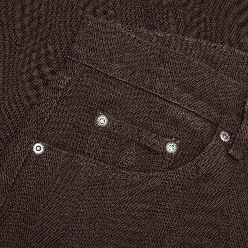 Big Ol' Denim Jean - Brown Chevron