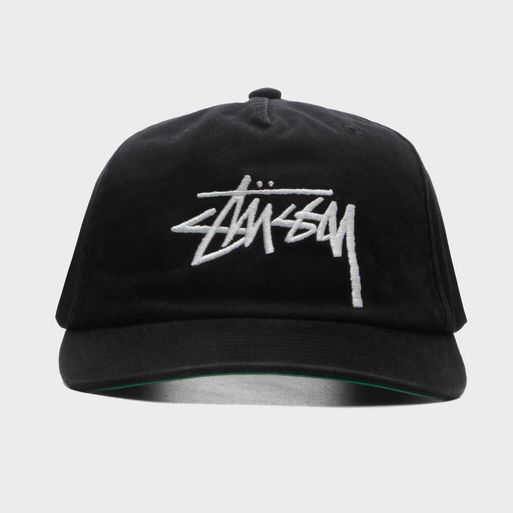 Big Stock Mid Depth Cap - Black