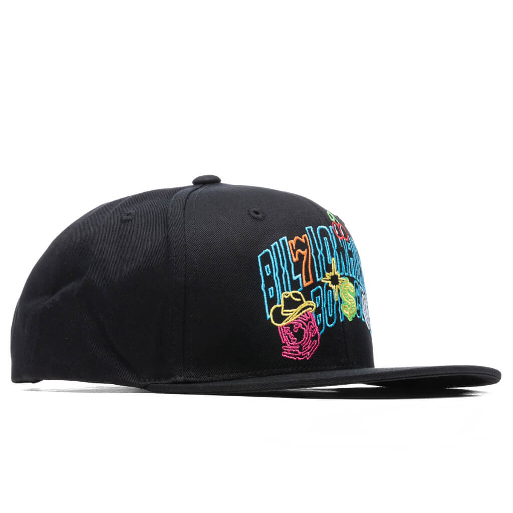 BB Sleven Snapback Hat - Black