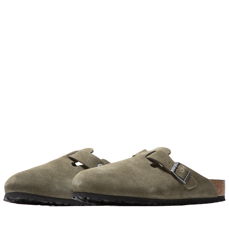 Birkenstock Boston Soft Footbed Suede - Thyme Tonal