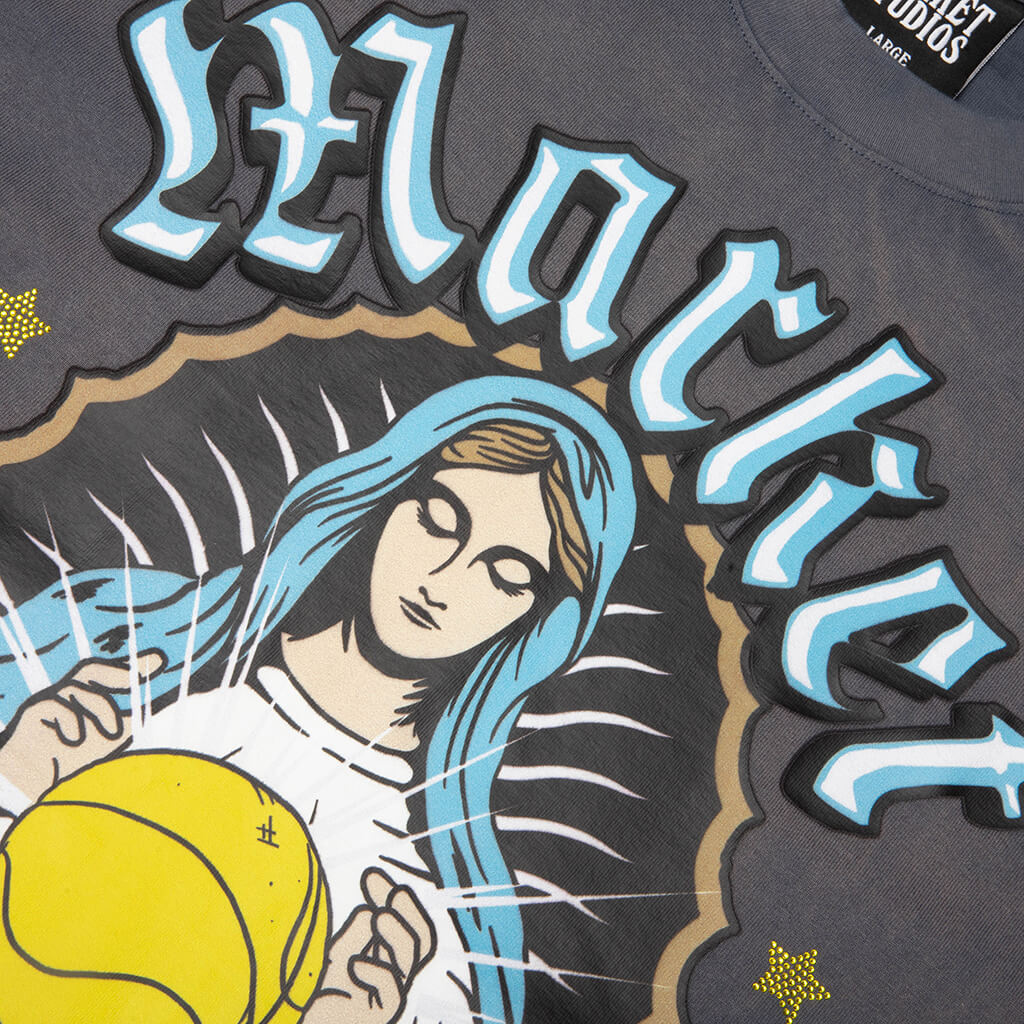 Bless The Ball T-Shirt - Vintage Indigo