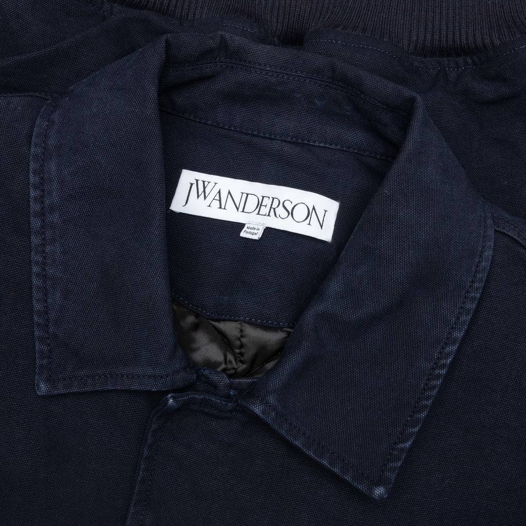 Cotton Canvas Blouson - Navy