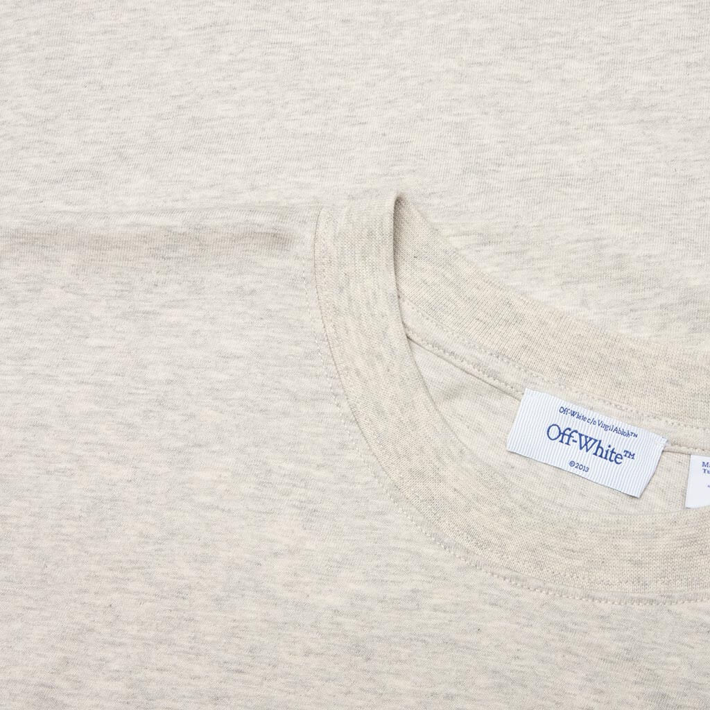 Blue Half Arrow Skate S/S Tee - Grey Melange