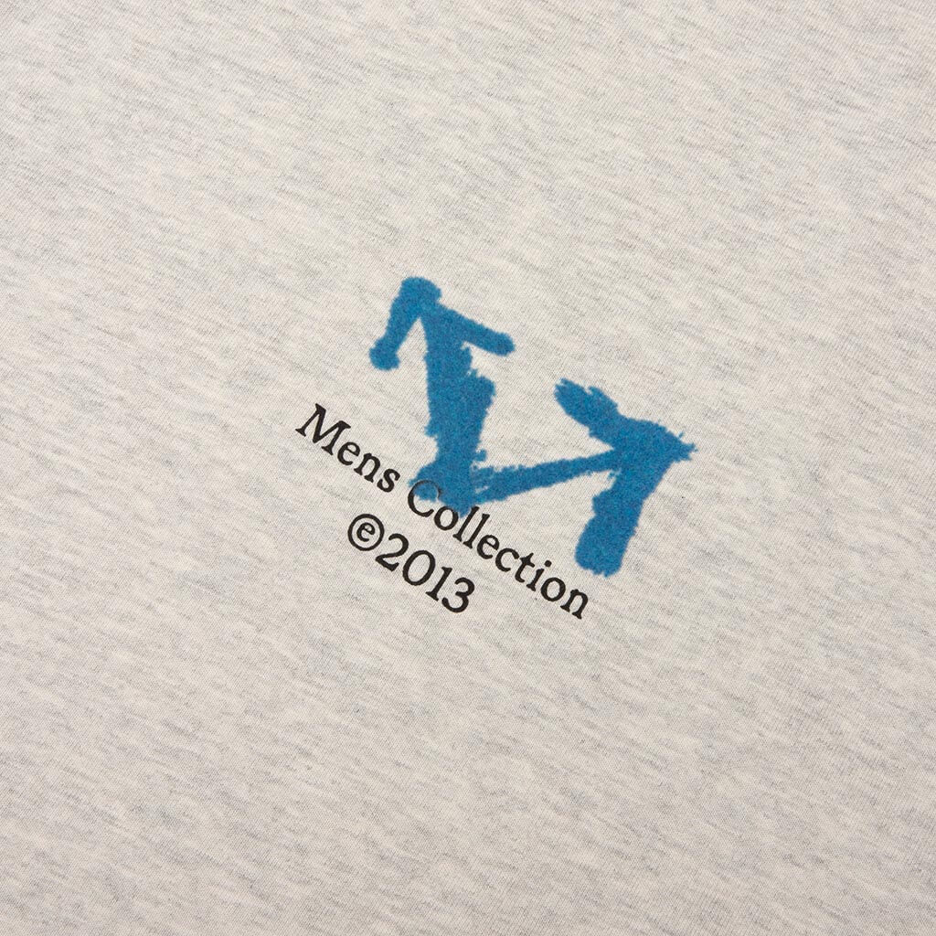 Blue Half Arrow Skate S/S Tee - Grey Melange