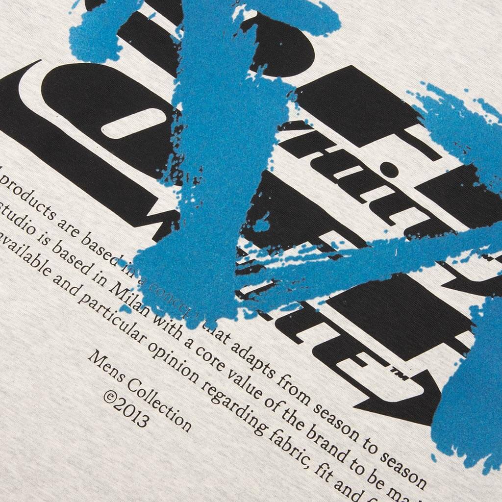 Blue Half Arrow Skate S/S Tee - Grey Melange