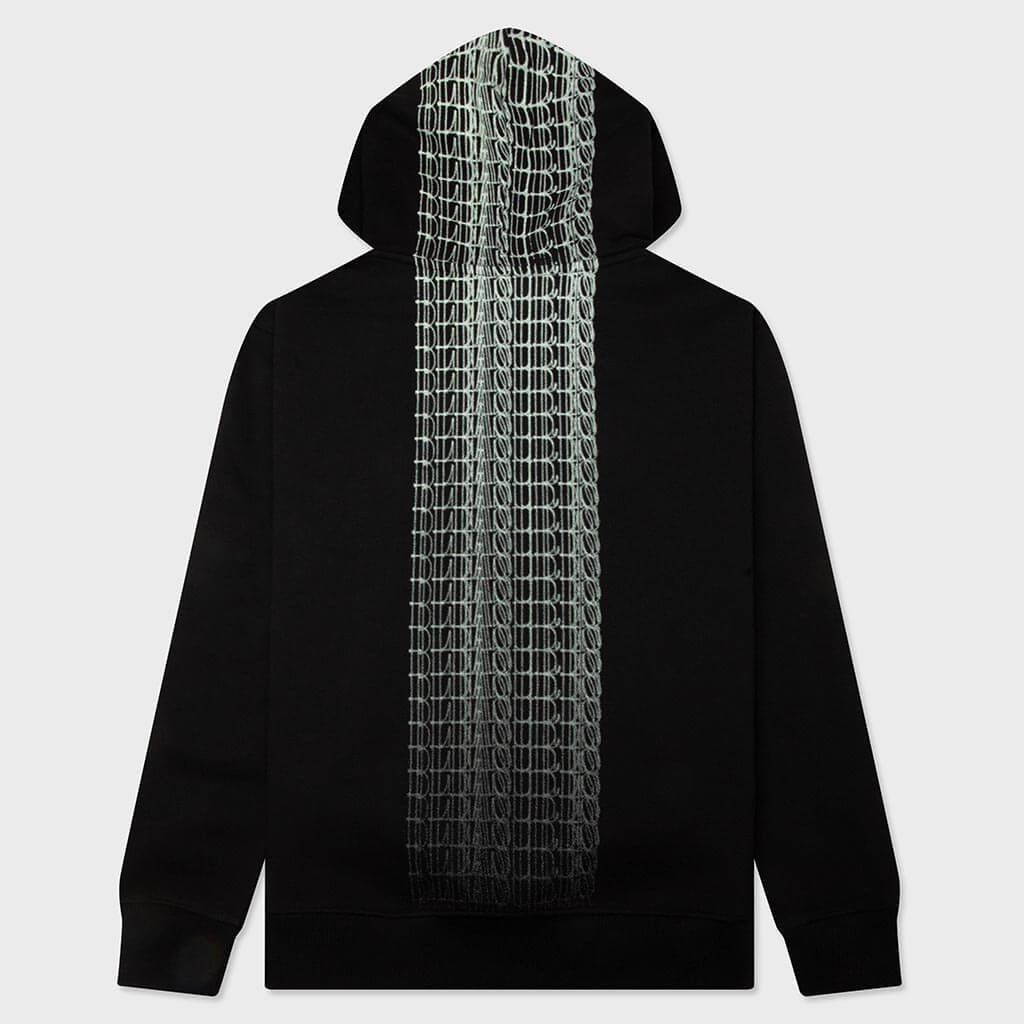 Blurred Hoodie - Black