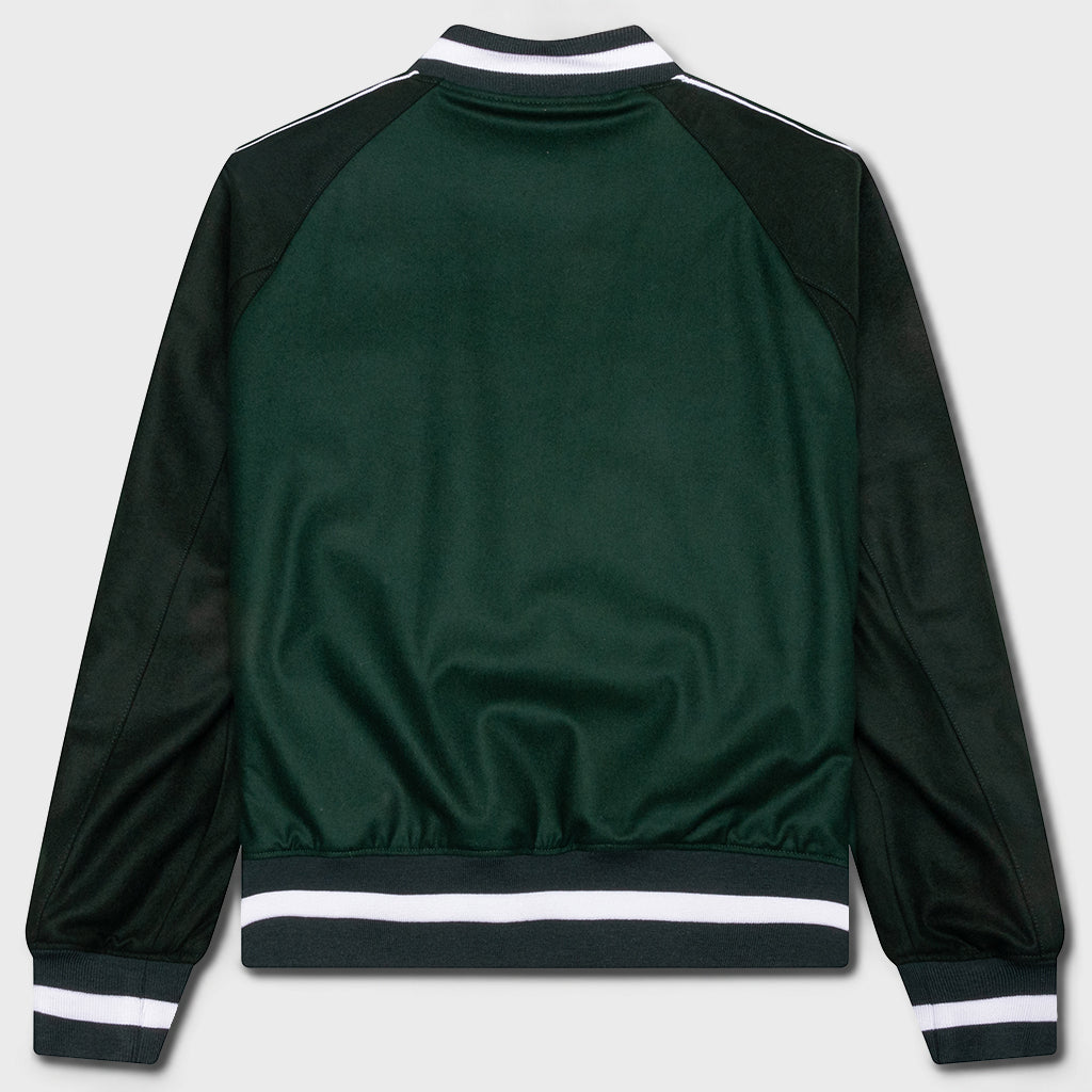 College Varsity Wool Jacket - Dark Green