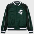 College Varsity Wool Jacket - Dark Green