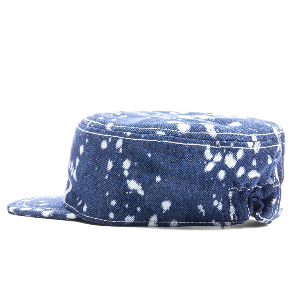 Embroidered Painters Cap - Bleached Denim