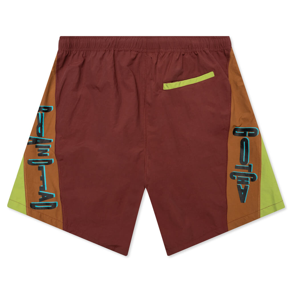 Contrast Paneled Trunk - Brown