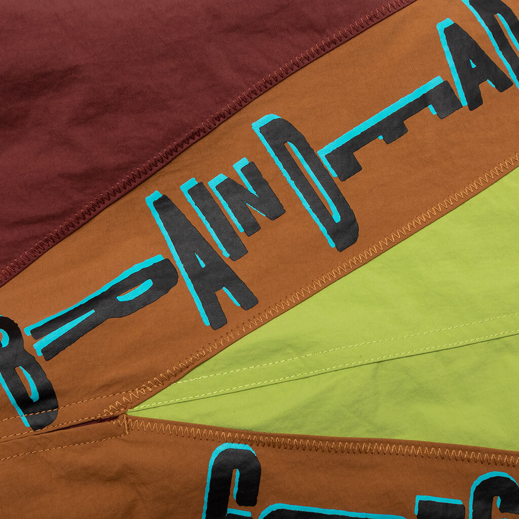 Contrast Paneled Trunk - Brown