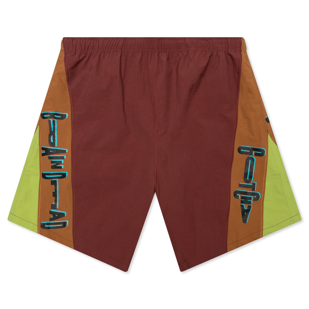 Contrast Paneled Trunk - Brown