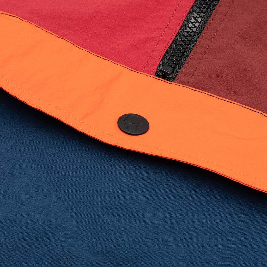 Nylon Half Zip Pullover - Multi