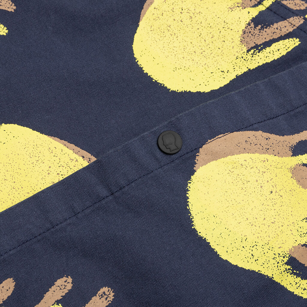 Poplin Snap Front Pocket Shirt - Blue