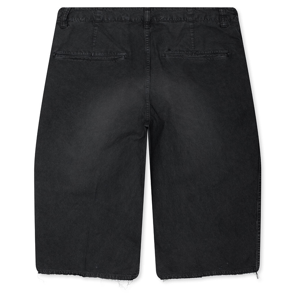 Broader Chino Crash Shorts - Black