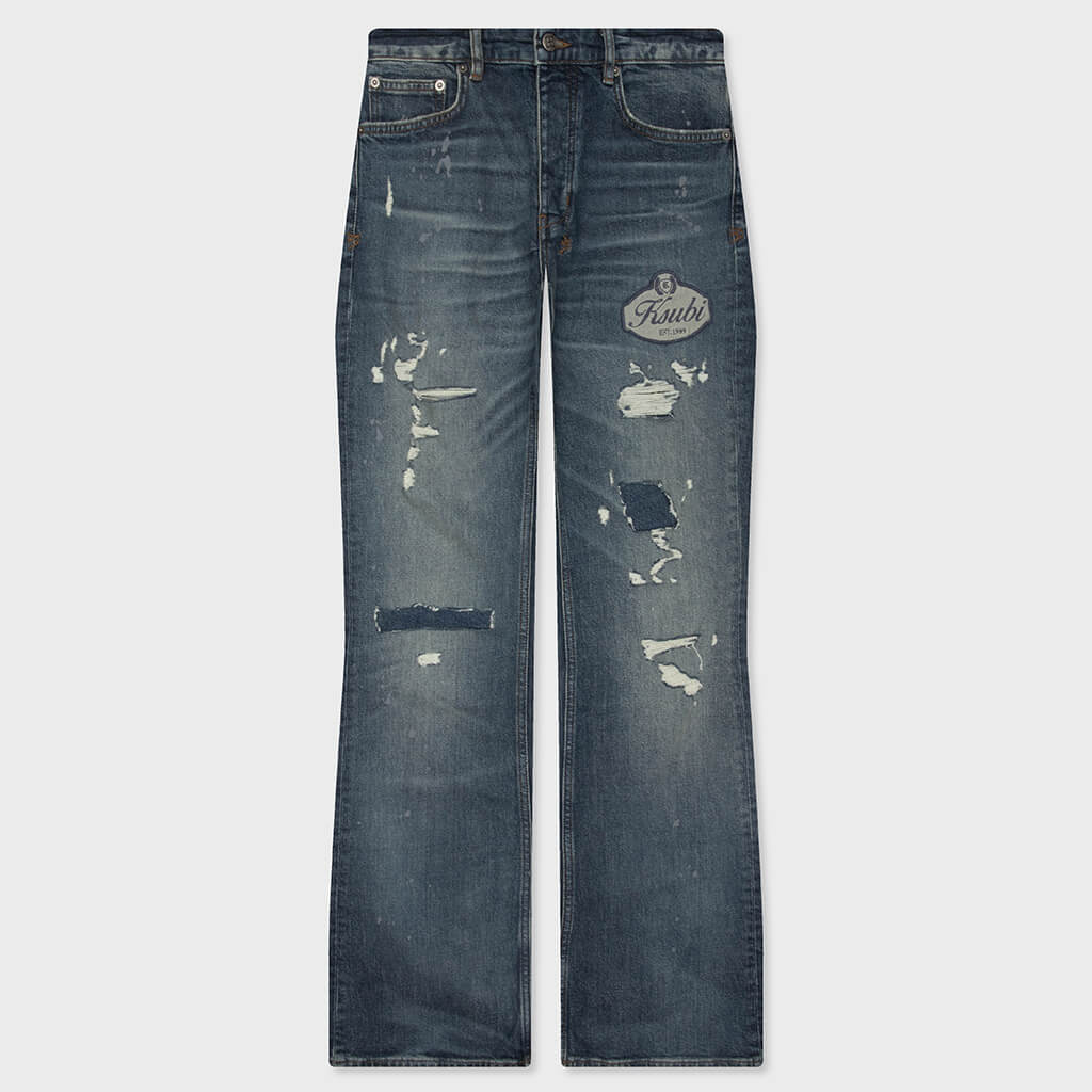 Bronko Denim Pant - Hendrix Blue Repair