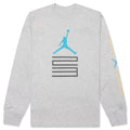 Brooklyn AJ11 Graphic L/S Tee - Grey Heather