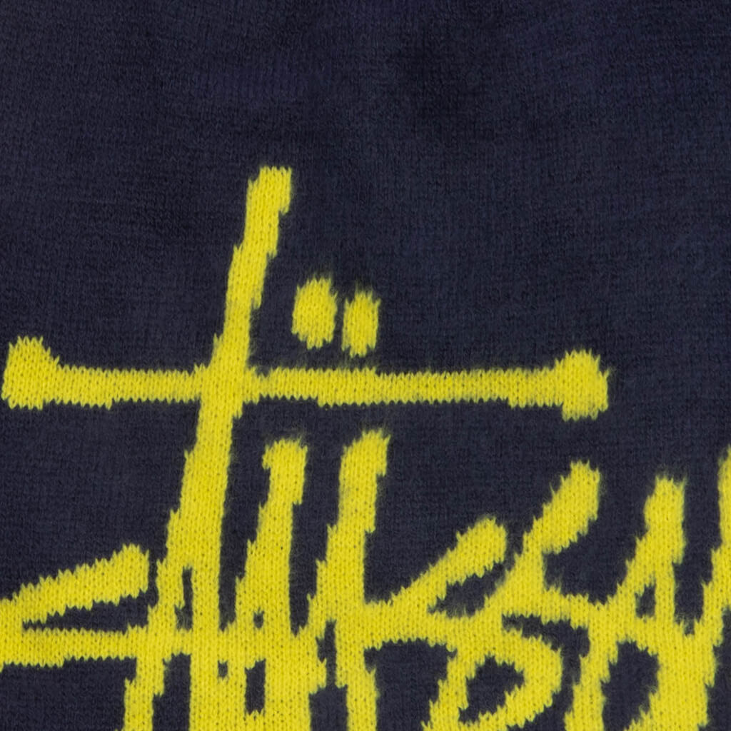 Brushed Out Basic Skullcap - Navy