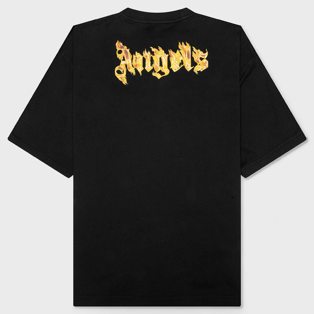 Burning Logo Tee - Black/Gold