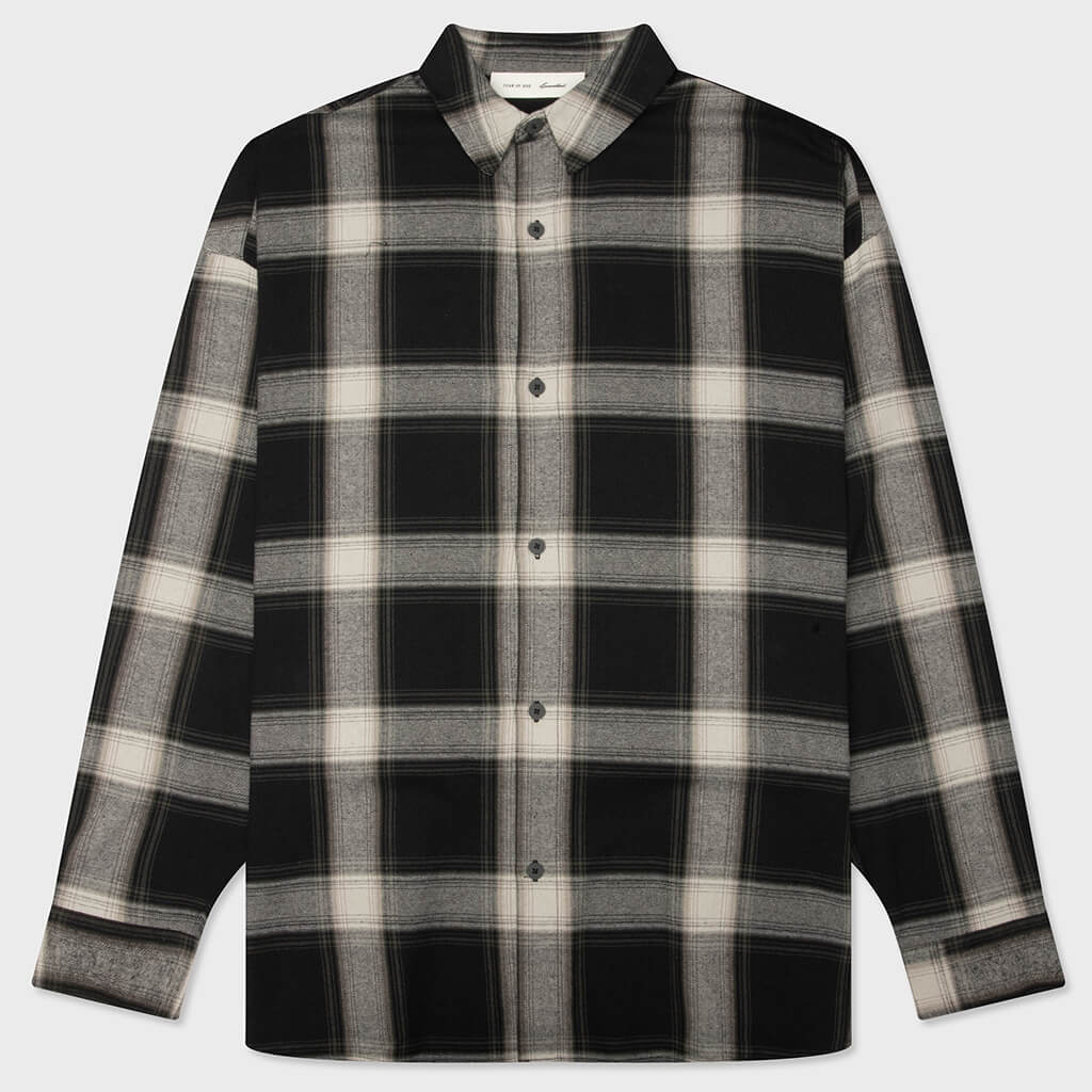Button Up Shirt - Iron Grey Plaid