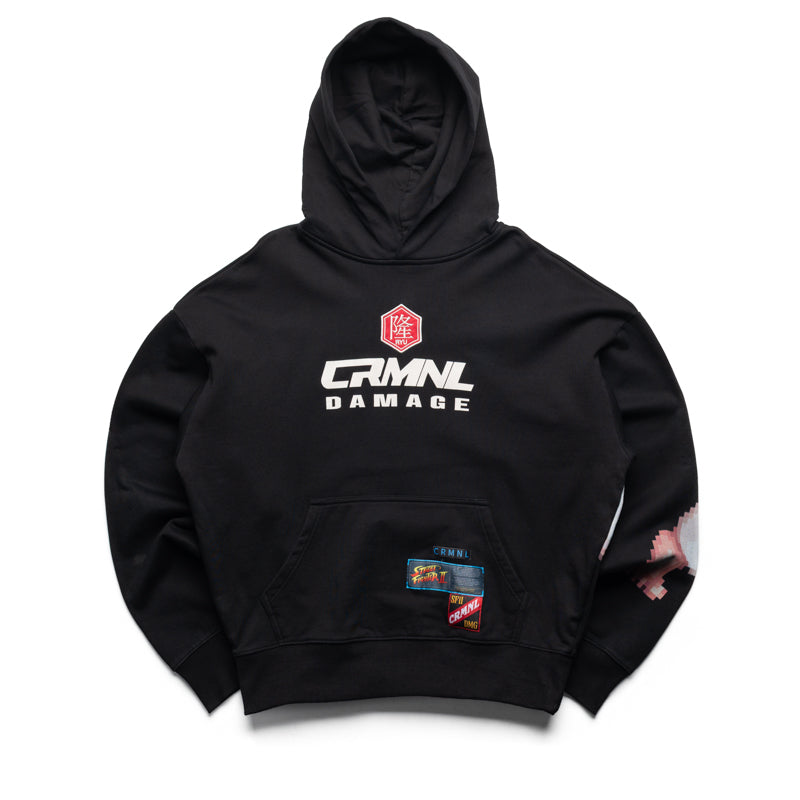 Criminal Damage x Street Fighter Ryu Hadouken Hoodie - Black