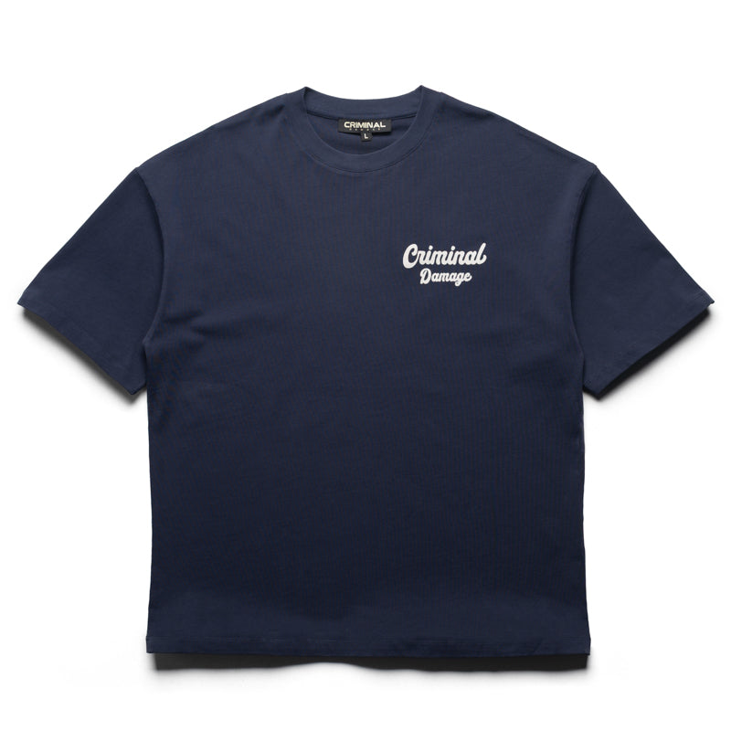 Criminal Damage Bennett Tee - Navy