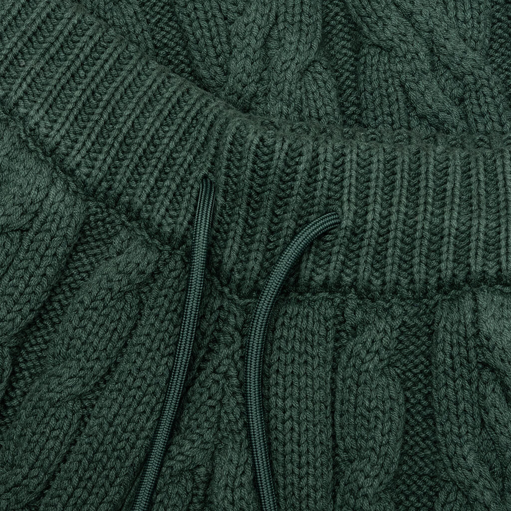 Cable Knit Pant - Green