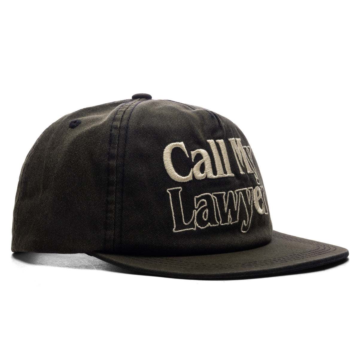 Call Me 5 Panel Hat - Jet Set Black