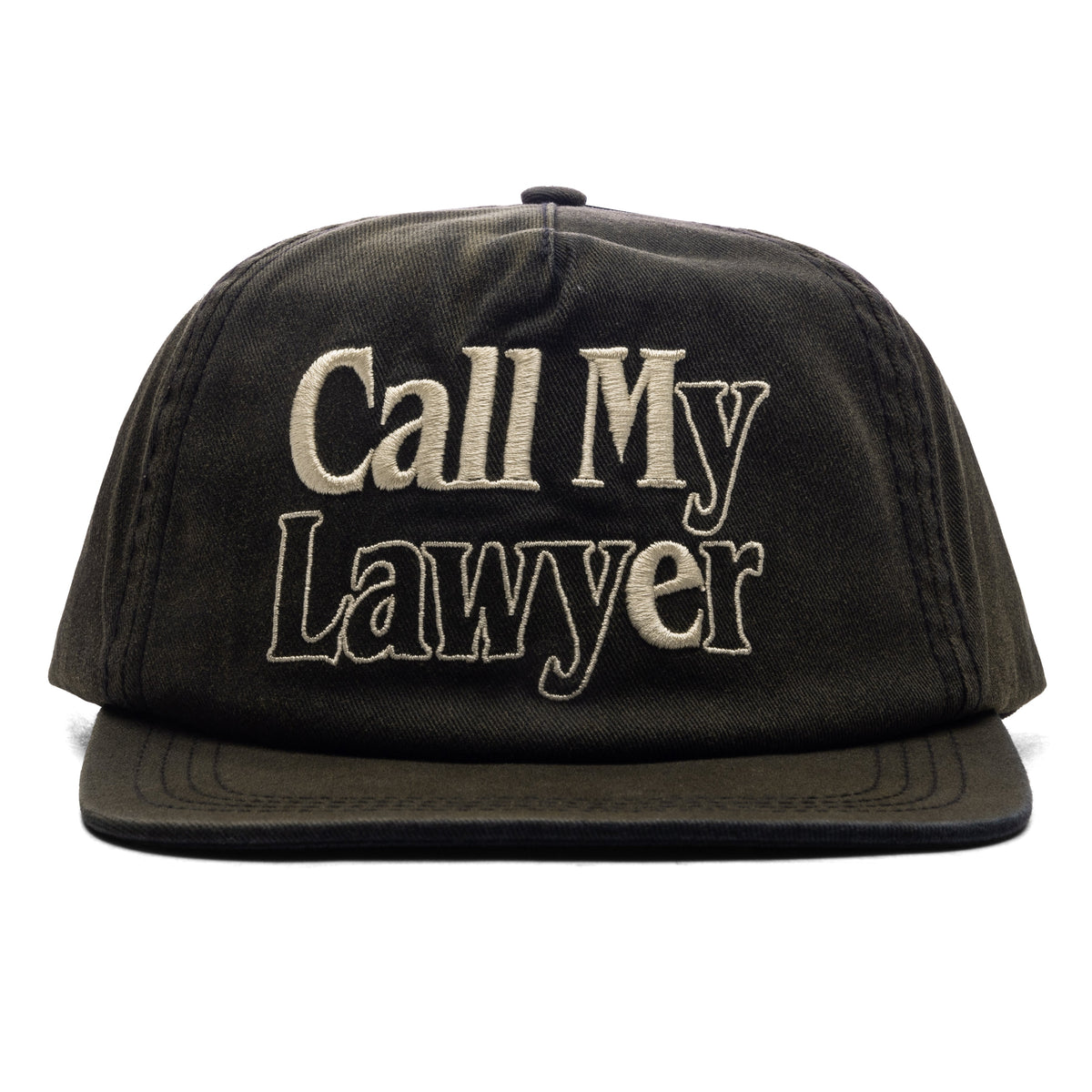 Call Me 5 Panel Hat - Jet Set Black