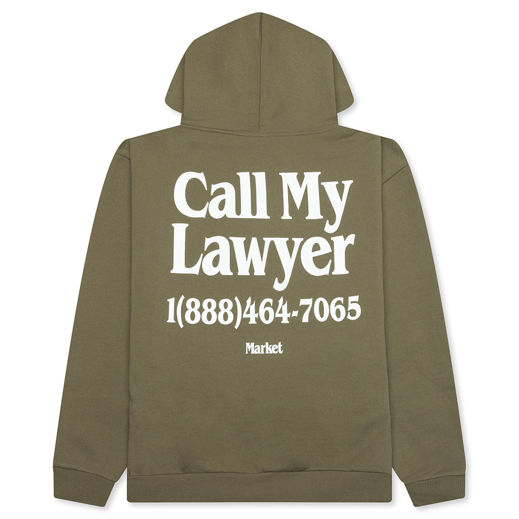 Call My Lawyer Hoodie - Kelp