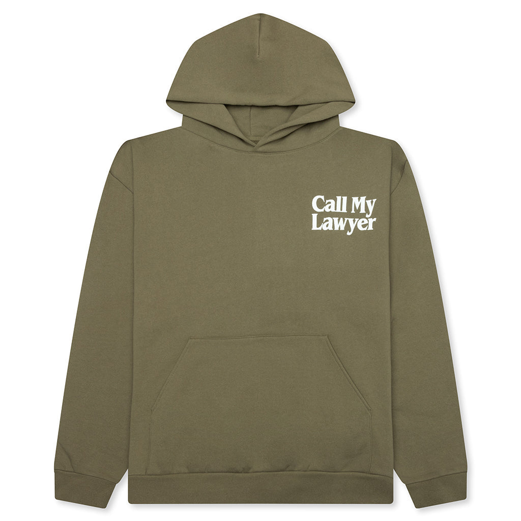 Call My Lawyer Hoodie - Kelp