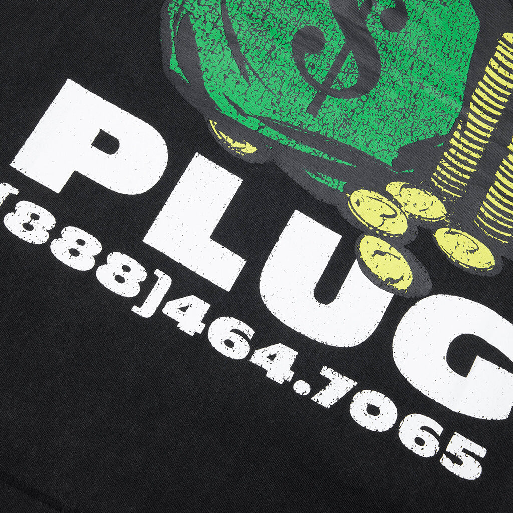 Call My Plug T-Shirt - Washed Black