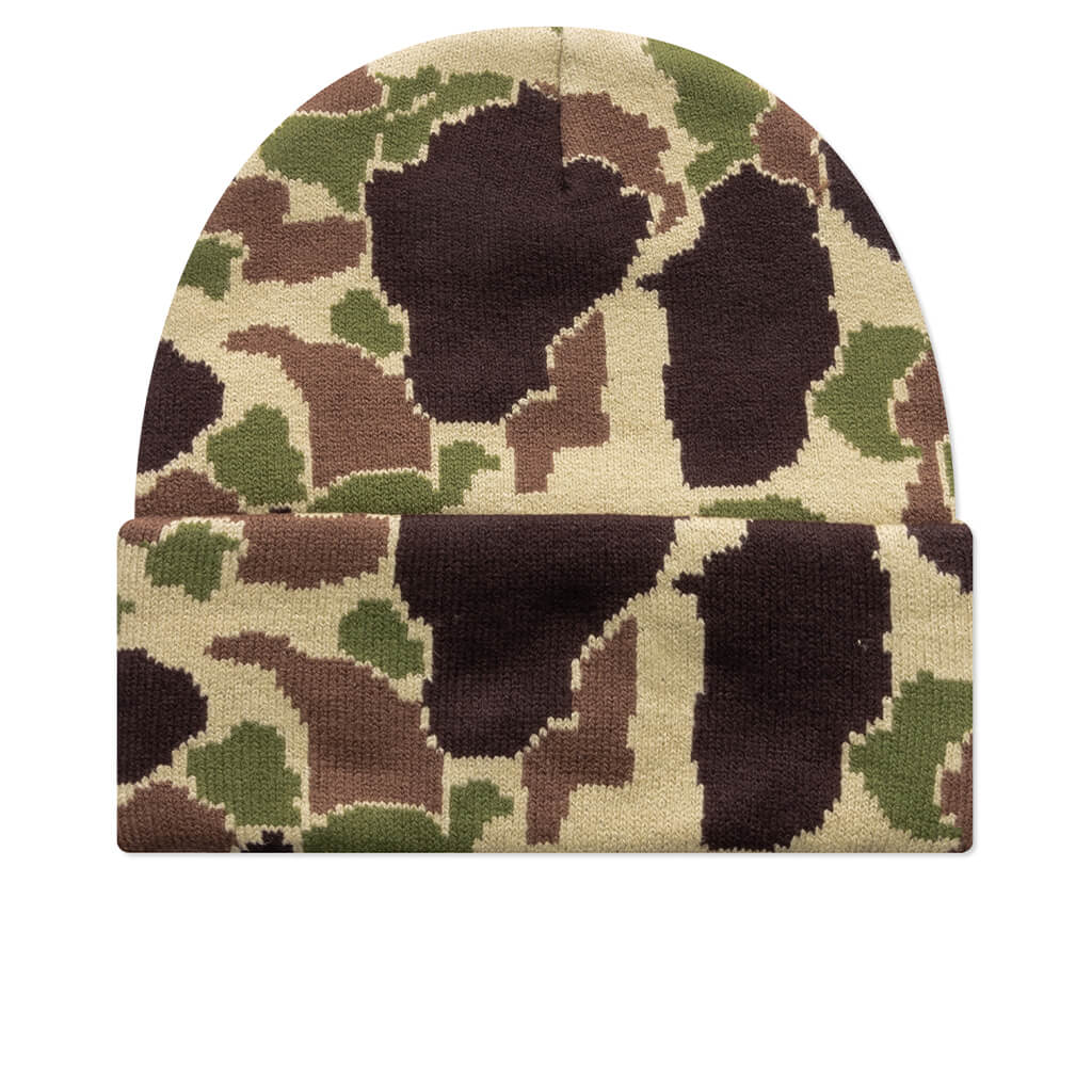Camo Duck Beanie - Green Camo Duck Jacquard
