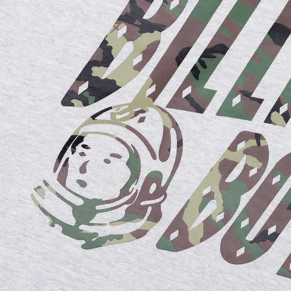 Camo Hoodie - Heather Grey
