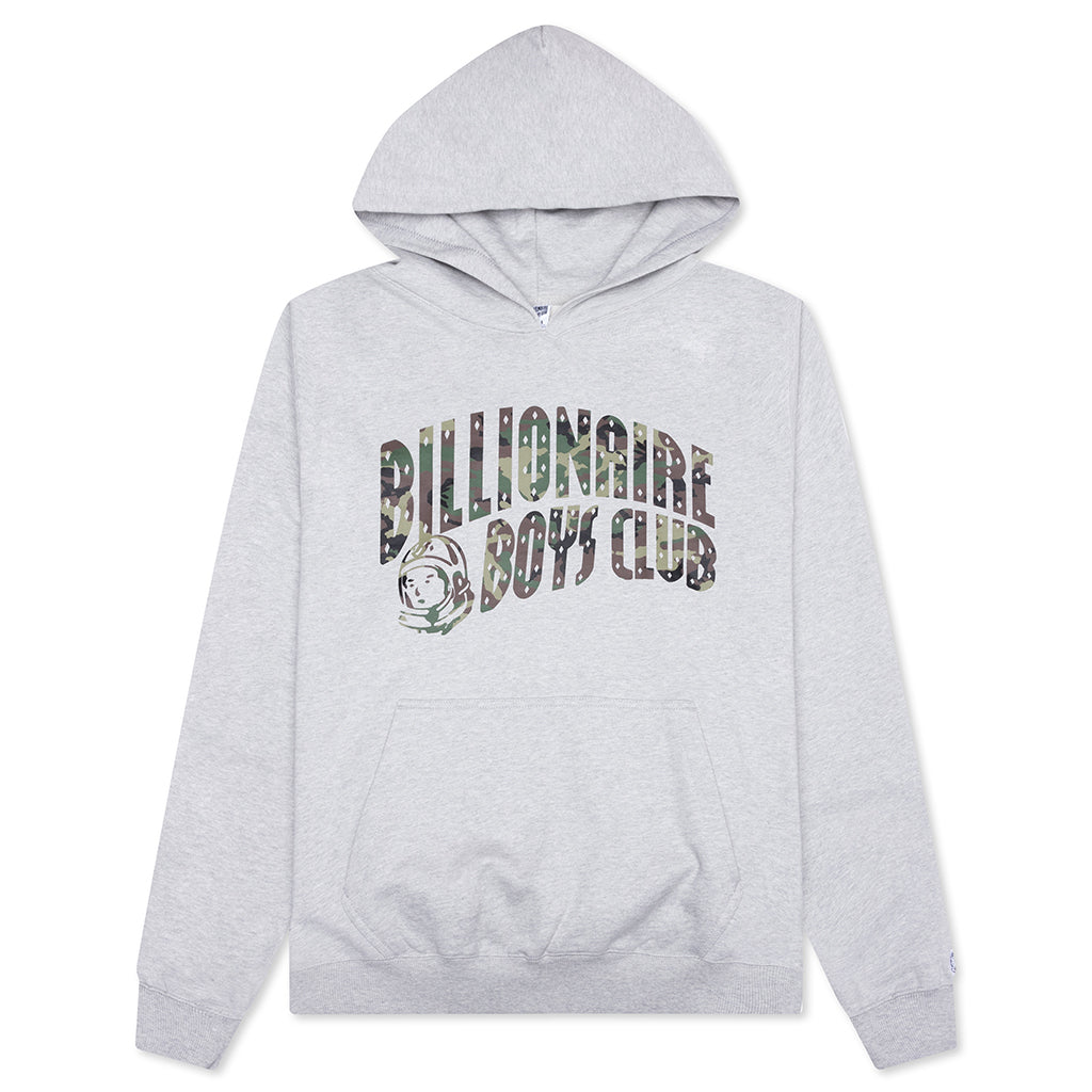 Camo Hoodie - Heather Grey