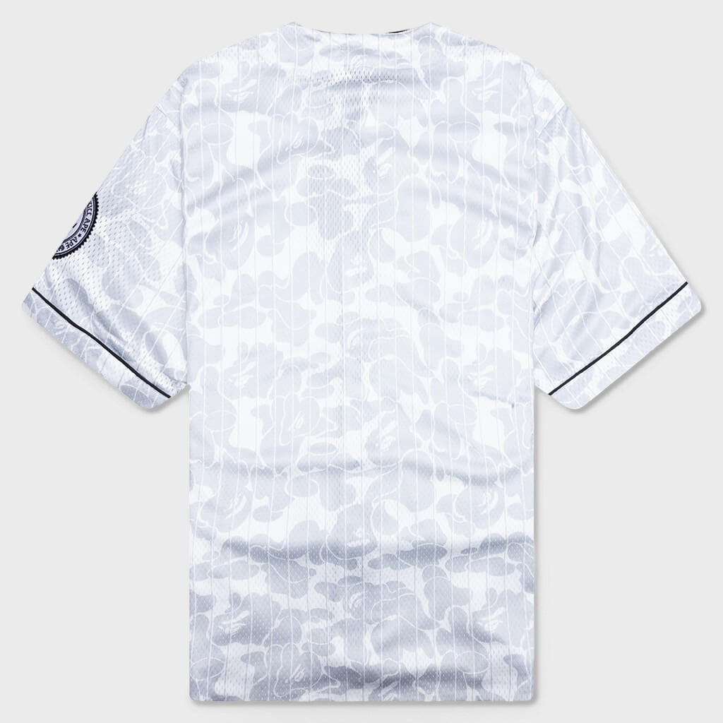 Camo Stripe Baseball Shirt - Gray