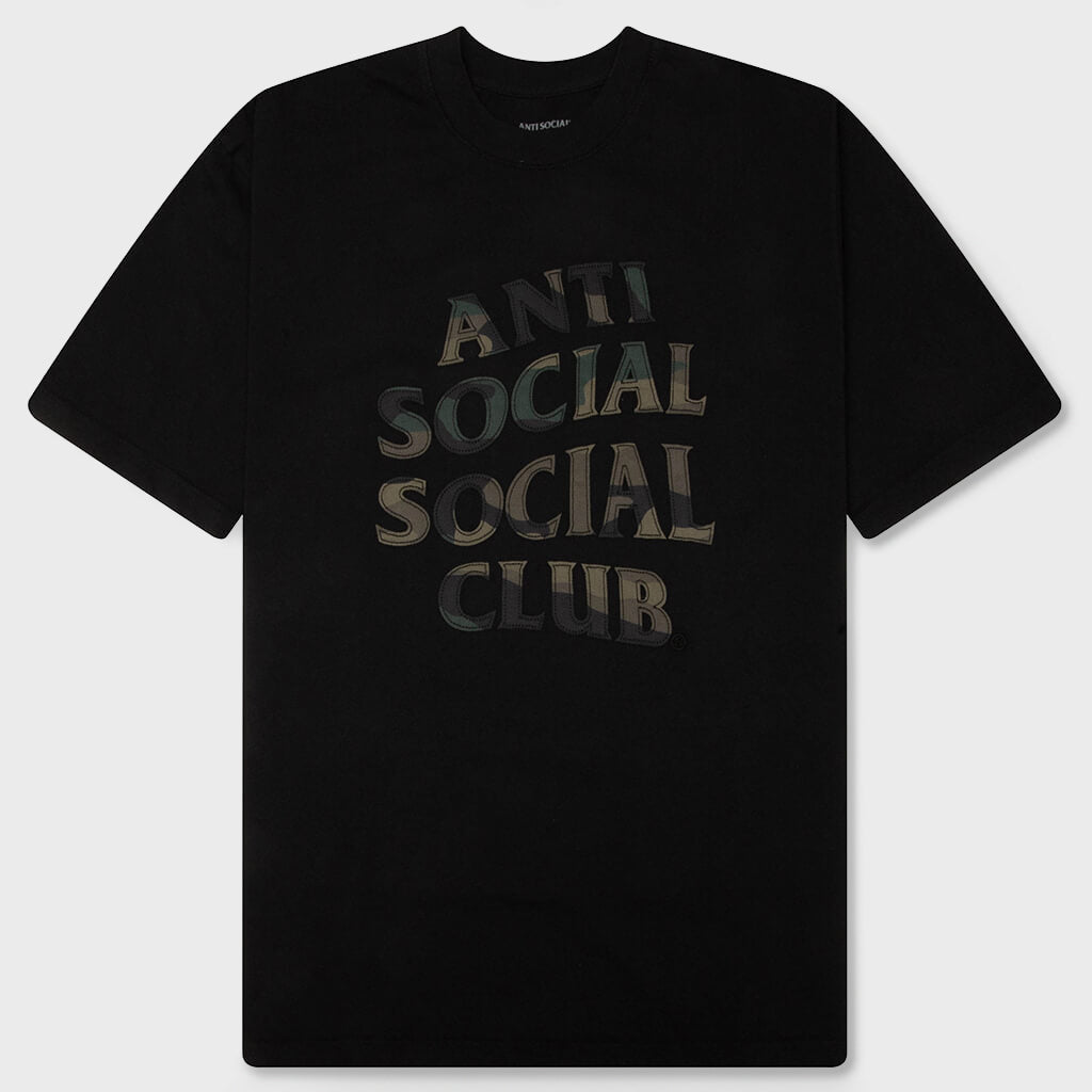 Camo Applique Tee - Black/Camo