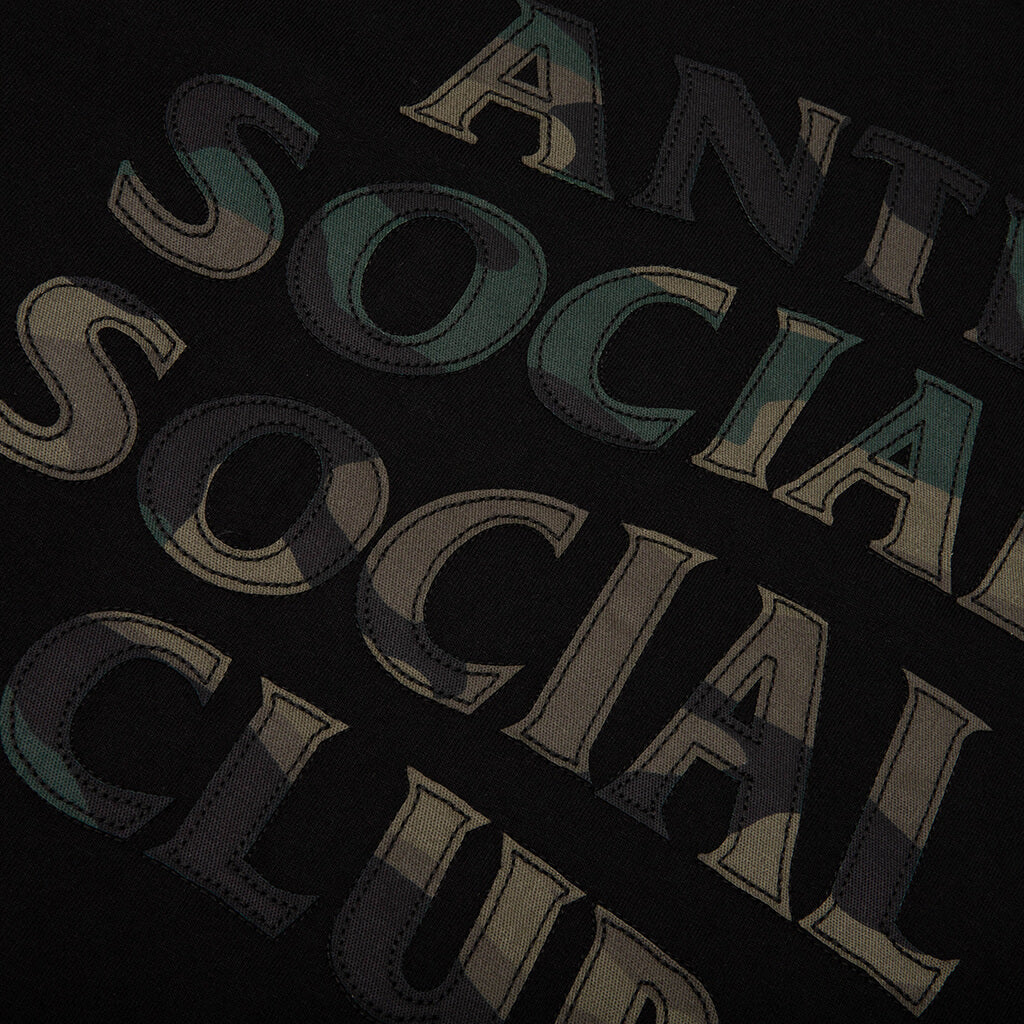 Camo Applique Tee - Black/Camo