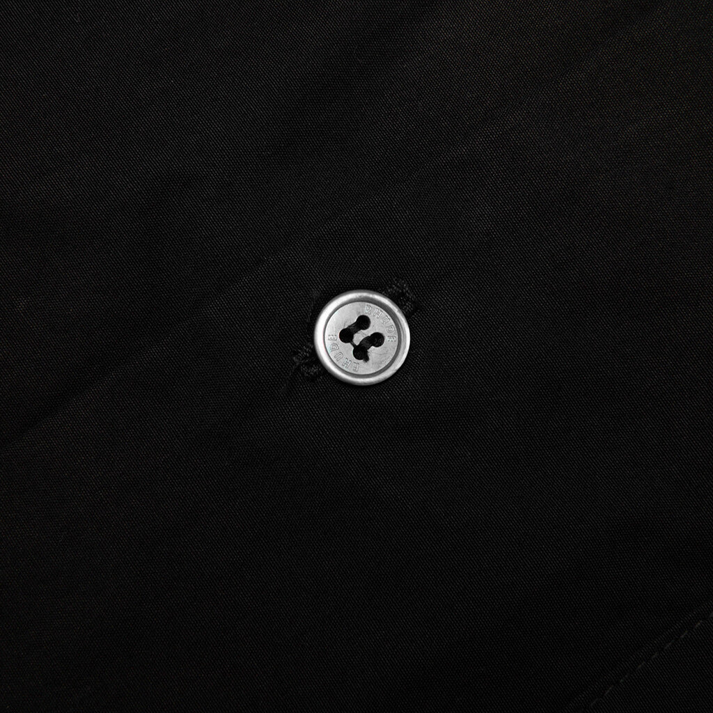Camp Collar Logo Shirt - Black/White