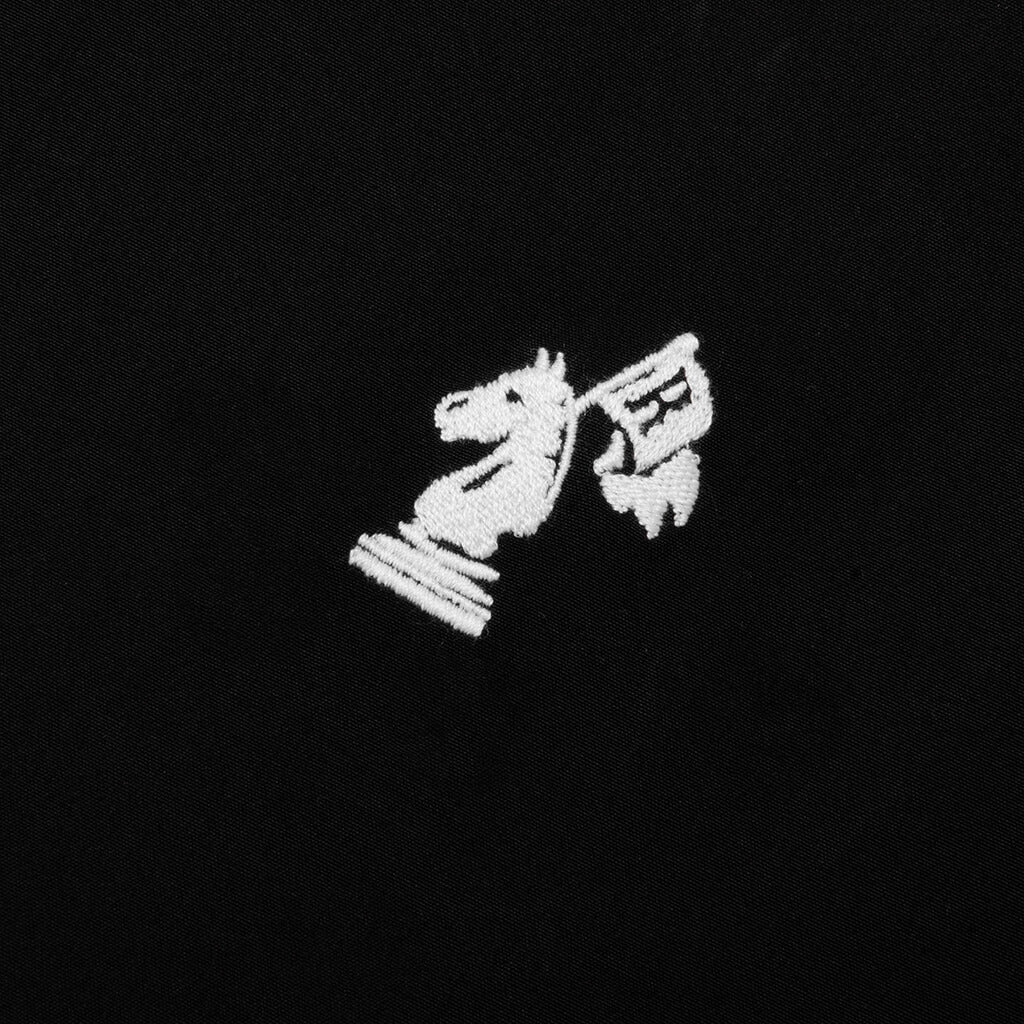 Camp Collar Logo Shirt - Black/White