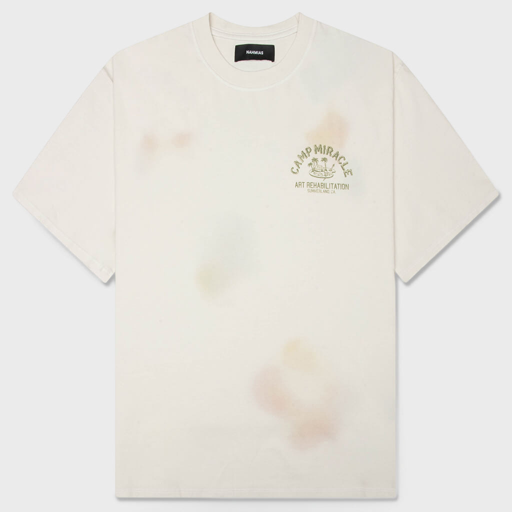 Camp Miracle Boxy Tee - Egg White