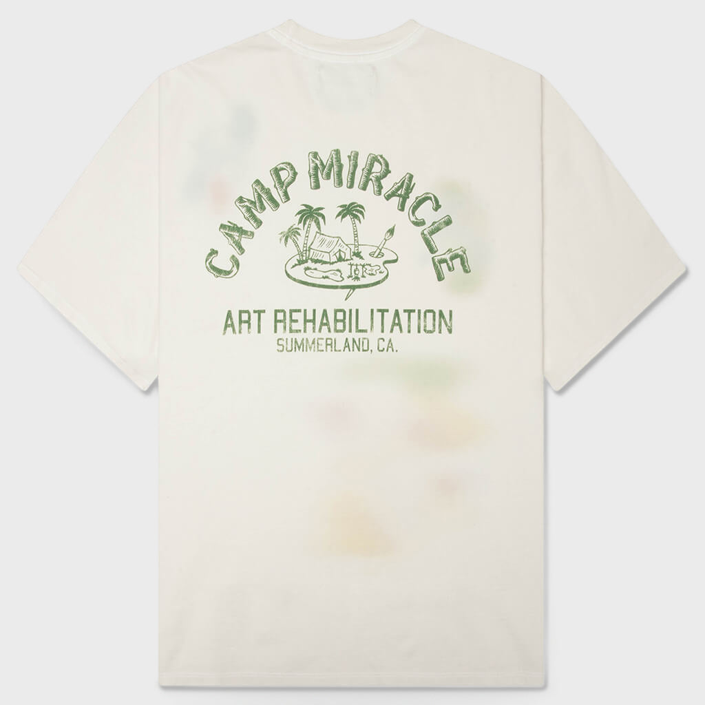 Camp Miracle Boxy Tee - Egg White
