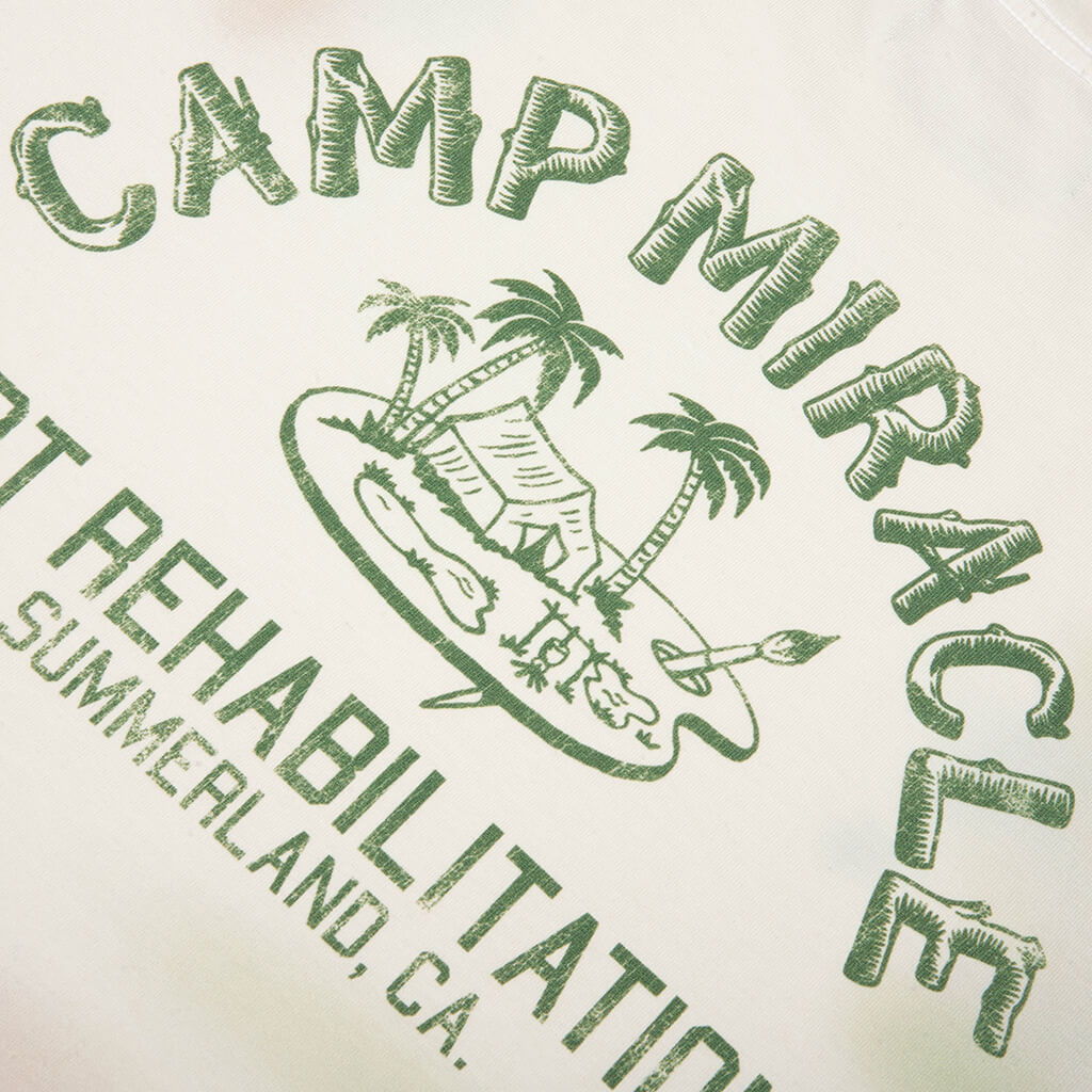 Camp Miracle Boxy Tee - Egg White