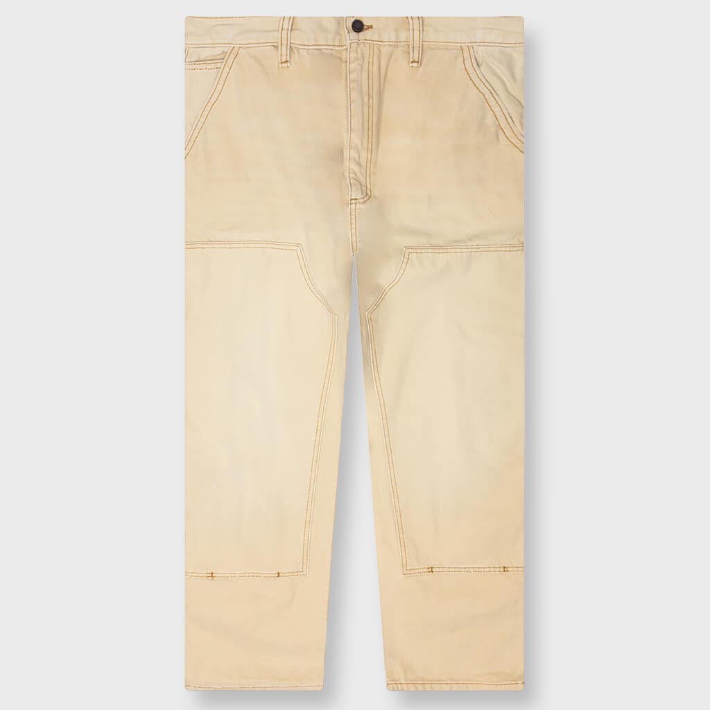 Canvas Double Knee Work Pant - Tan