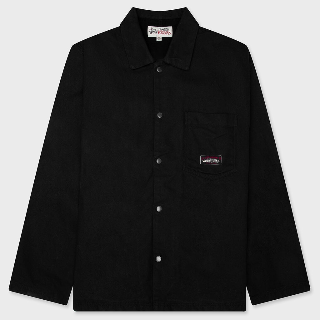 Canvas Work Overshirt - Black