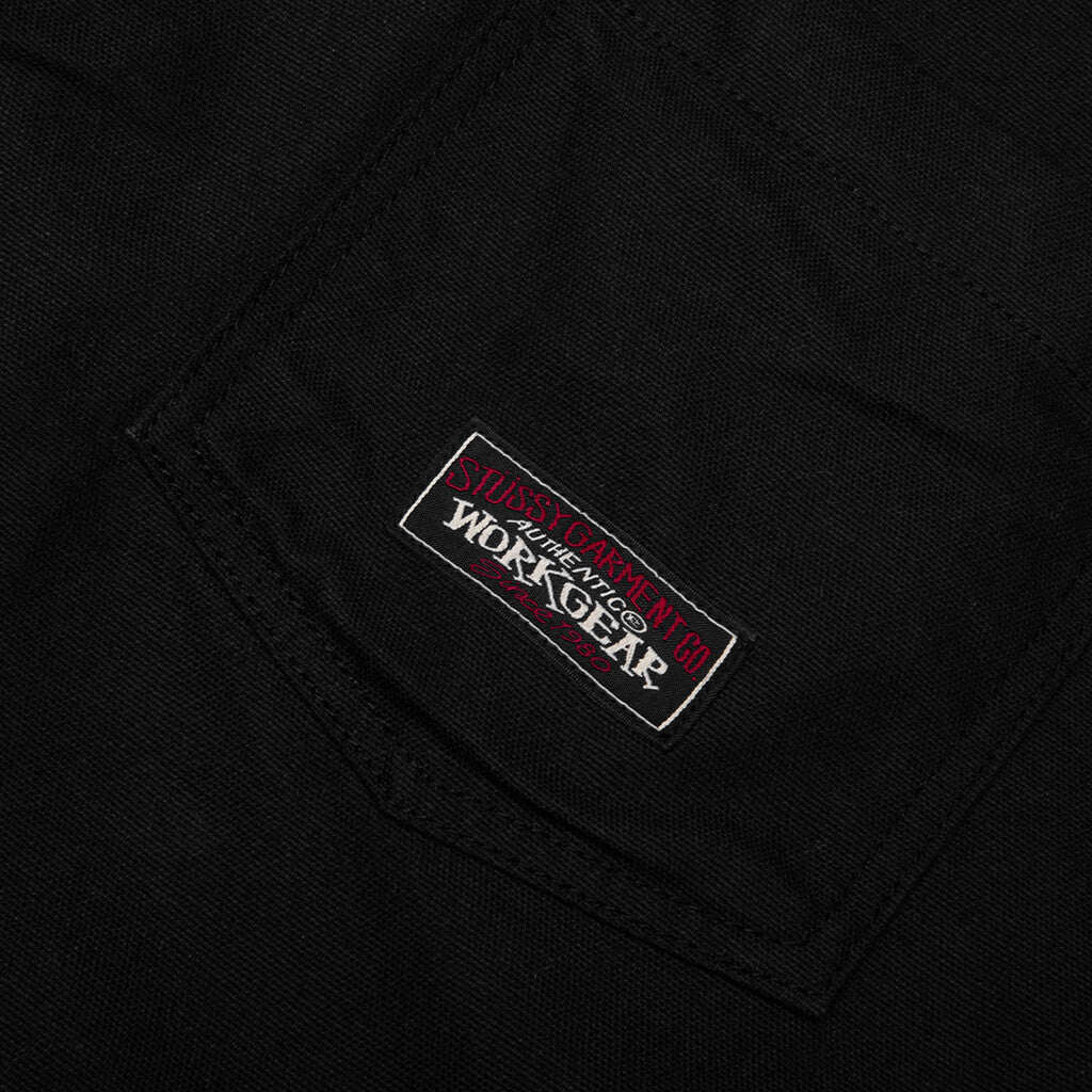 Canvas Work Overshirt - Black