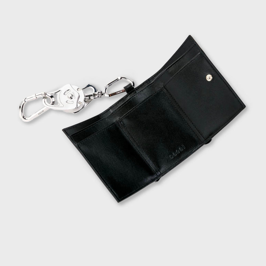 Carabiner Trifold Wallet - Black
